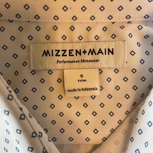 Mizzen Main Mens Leeward Blue Diamond Shirt - Small